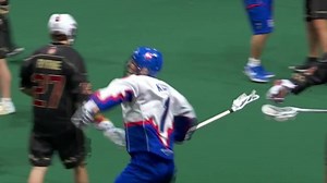 Toronto's CJ Kirst scores the first goal of his NLL career