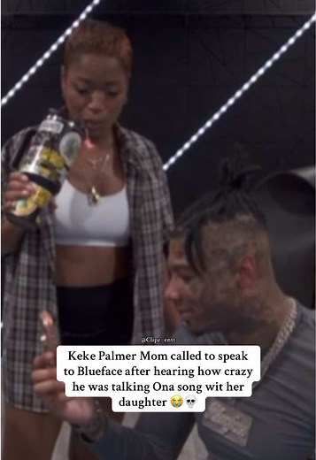 Keke Palmer Mom called to speak to Blueface after hearing how crazy he was talking Ona song wit her daughter 😭💀 #kekepalmer #blueface #fyp #viral