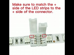 10pcs RGB LED Strip Connector 4 Pin LED Tape Connector LED Ribbon Quick Connector LED Rope Clip Connector Solderless Gapless Adapter Extension for 10mm Wide SMD 5050 Multicolor LED Strip