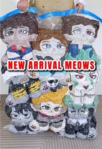 Plushshop new arrival meows!#plushies #plushtoy #anime #plushshop