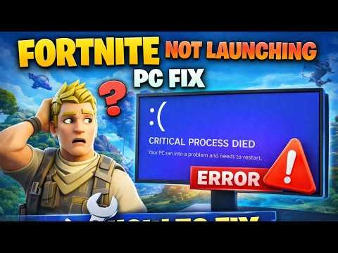 Fortnite Not Launching on PC (2026 FIX) | Easy Anti Cheat, Crash, Stuck Loading