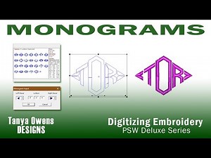 How to Create Embroidery Monograms & Knockdown Stitches with PSW Deluxe: Lettering 401