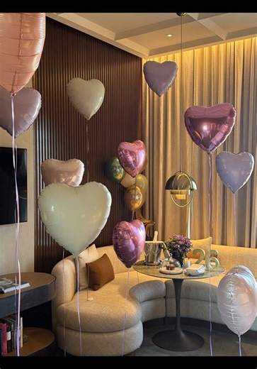 Room Full of Heart Balloons for Celebrations