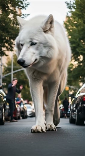 Largest Wolf ever caught on tape - Reaction - Unbelievable Size Revealed #wildlife #nature #wolves