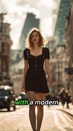 Modern Pinafore Dress Style in London | Street Fashion Look#foryou #viral #viralvideo #fashion