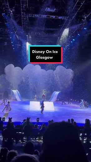 Disney on Ice cast perform tricks during the show at Glasgow’s OVO Hydro ⛸️🤯 #ovohydro #disneyonice