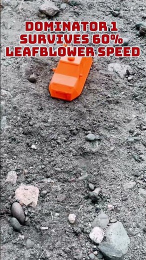 Dominator 1 model survives leafblower #stormchasing #3dprinting #tornadoalley #tornado #shorts #fyp