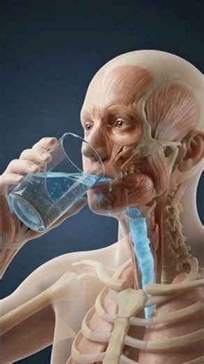 What happens when we drink cold water #humanbody #healthscience #bodyanimation