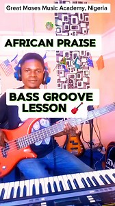 How To Play Simple #AfricanPraise #bass GROOVE 🎸🔥 #basslessons @topfans | Great Moses Music Academy