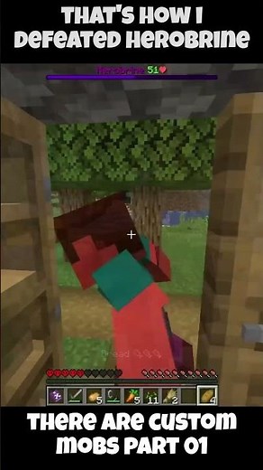That's How I Defeated Herobrine 👊🔥 || Modded Minecraft🛠️Custom Mobs👾Part 01 #minecraft‪@xNestorio‬