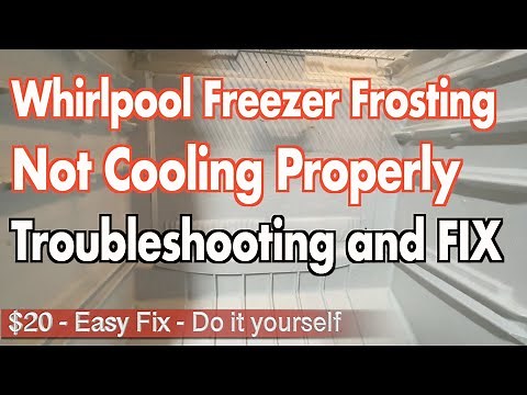 Whirlpool Stand alone freezer Frosting and not cooling Properly - Easy Fix