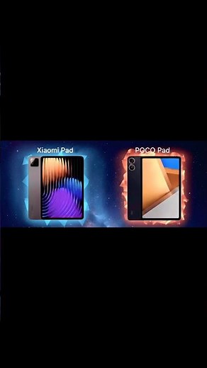 Xiaomi Pad vs POCO Pad | Best Budget Tablet ? Full Comparison & Performance Check #shorts