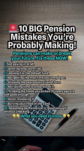 97K views · 56 reactions |  10 BIG Pension Mistakes You’re Probably...