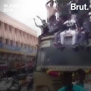 This video shows an ugly side of Chennai's popular student celebration. 🚌😱 | Brut India