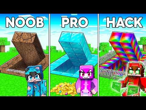 Minecraft Búnker Apocalíptico NOOB vs PRO vs HACKER