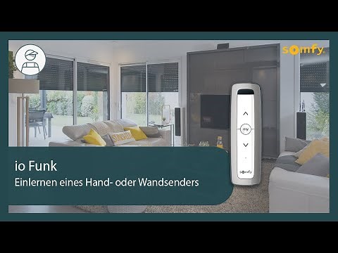 io Funk - Einlernen eines Hand- oder Wandsenders | Somfy