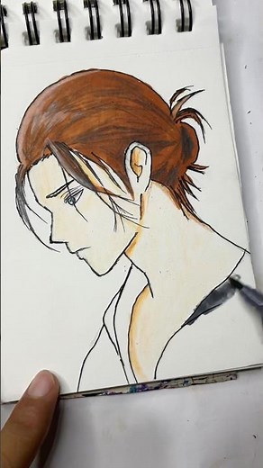 Drawing Eren yeager || attack on titan || #animedrawing #anime #art