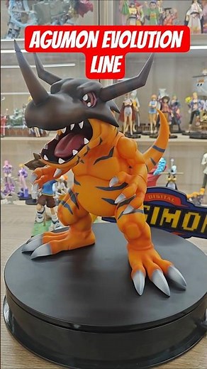 Agumon Evolution Line from Digimon #figurecollection #digimon #digimoncollection