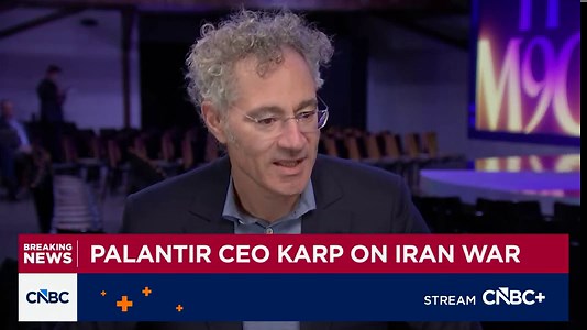 Palantir CEO says AI is elevating US wartime capabilities