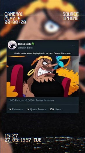 Do you Think that Rayleigh can't Defeat Blackbeard 🤔🤔?|| #anime #phonk #onepiece