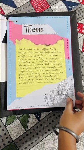 Class 12 english art integrated project file.. The interview cbse #shorts #artandcraft #project