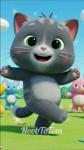 Tom 🐱 with Plushy Toys 🐭 Dance Cartoon #shorts