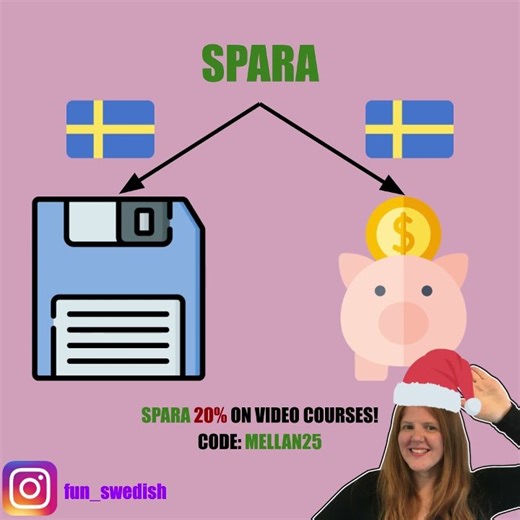 Swedish word of the day: Spara