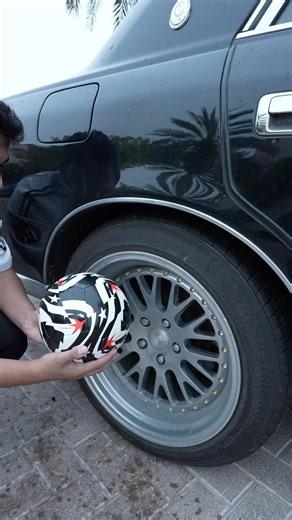 كيف تنفخ الكرة من اطارات السيارة 🚗 ⚽️