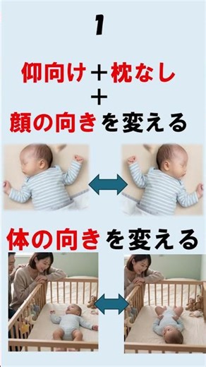 【理学療法士】頭の形の予防は0か月から！6か月までにできること4つ #shorts #向き癖 #赤ちゃん枕 #頭部変形 #赤ちゃん #赤ちゃん #赤ちゃんのいる生活 #育児 #育児 #子育て