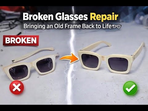 Broken Glasses Repair | Bringing an Old Frame Back to Life | no talking | On pov