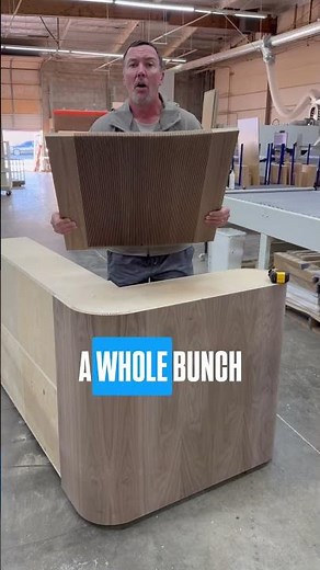 Watch This Walnut Banquette Curve Come to Life #customcabinets #interiordesign #banquette