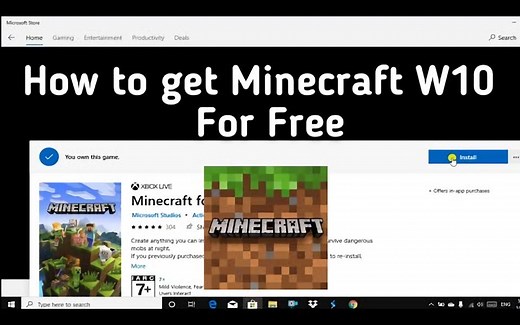 怎么免费玩win10版我的世界