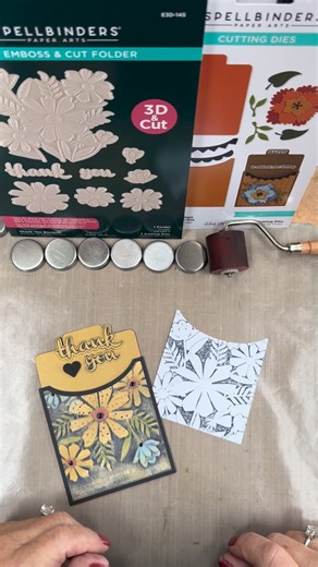 wendy vecchi on Instagram: "#tiptuesday Today I have a unique mixed media technique, using @teamspellbinders products. It comes out different each time & it’s quite fun. #wendyvecchi #teamspellbinders #rangerink #mixedmedia #mixedmediaonpaper #embossingfolder #envelopeart #usewhatyouhave #archivalink #stencils"