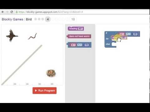 Blockly games - solution for bird 4