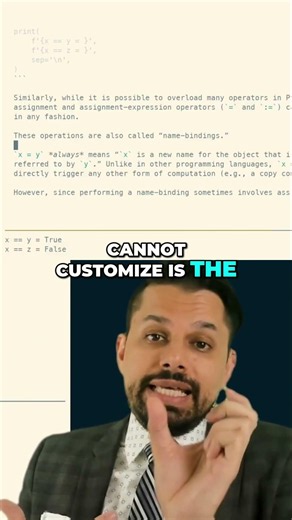 Why Can't I Customize = assignment in #Python?