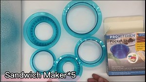 Uncrustables Sandwich Maker, Sandwich Cutter for Kids, Sandwich Cutter and Sealer Have a Lovely Lunch Lunchable Box and Bento Box of Childrens Boys Girls, Blue (Uncrustables Sandwich Maker-Blue)