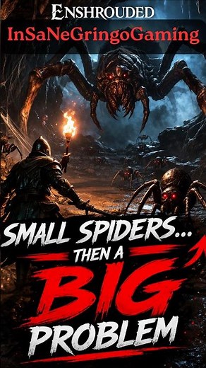Enshrouded Short – Small Spiders… Then a BIG Problem #enshrouded #enshroudedgame #gaming