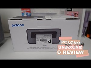 POLONO Thermil Shipping Label Printer Unboxing and Review 2023