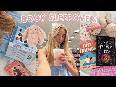 have a book sleepover with me! 🥳💗⭐️