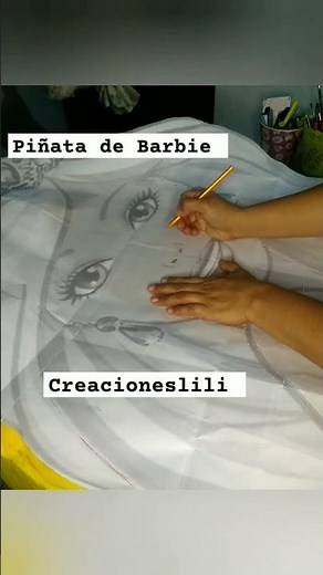 Cómo hacer piñata de Barbie #piñatas #piñataspersonalizadas #viralshort #tutorial