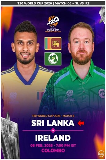 T20 WORLD CUP 2026 | MATCH 06 : Sri Lanka vs Ireland! 🌪️#shortsfeed #t20worldcup2026 #slvsire