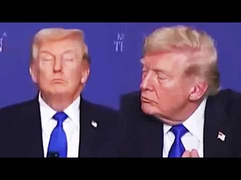 Trump ASLEEP while they kiss his a$$