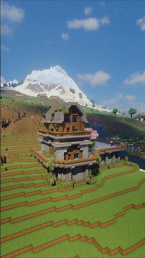 Minecraft Mountain Base (Part 1) – The Ultimate Starter House Build! 🏔️✨
