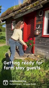 8.4K views · 307 reactions | I love making the cabin ready for summer gusts. Adding pillows and flowers is my favourite way to sparkle up the place✨ The vase from @camillapihl looks so lovely with wild flowers  What do you think? | Ride Like a Viking | Facebook