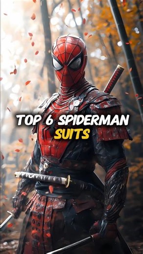 Top 6 Best Spider-Man Suits😎| Spidey Suit Evolution #mcushorts #spiderman #tomholland