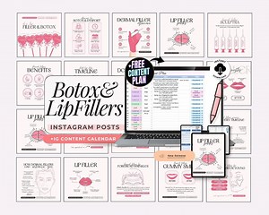 Botox Template Lip Filler Post Nurse Injector Lip Filler Flyer Spa Instagram Dermal Filler Template Aesthetic Practioner Medspa Social Media - Etsy