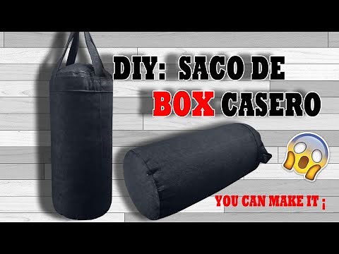como hacer saco de BOXEO en casa.👍 How to make a PUNCHING BAG at home✔