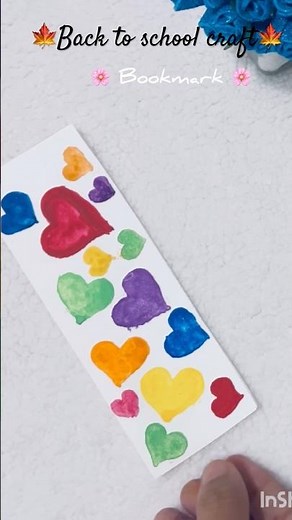 ✨🍁Back to school craft |bookmark making videos 🍁✨#diy#bookmark#backtoschool#fun#craft