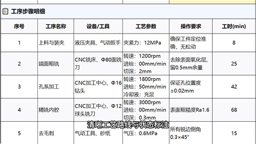 提升良品率必备！制造业通用工艺流程卡模板