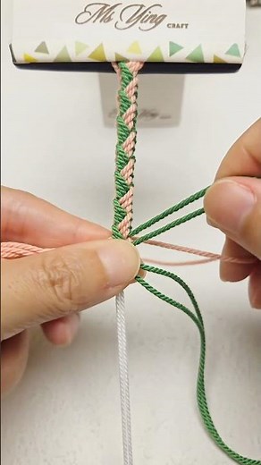How to make 8-Strand Braid |Easy Macrame & Bracelet Tutorial #shortstutorial #diy #macrame#knotting